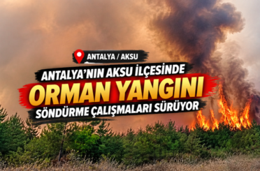 Antalya'nın Aksu ilçesinde orman yangını: Söndürme çalışmaları sürüyor