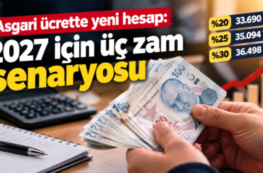 Asgari ücrette yeni hesap: 2027 için üç zam senaryosu