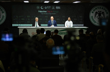 Başkan Altay ve Konyaspor heyeti: Tüm Konyalıları Filistin Milli Takımı-Konyaspor maçına bekliyoruz