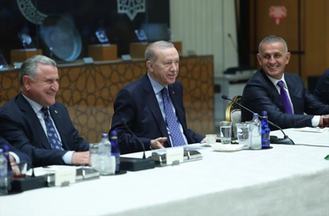 Cumhurbaşkanı Erdoğan, Süper Lig'e çıkan takımların heyetlerini kabul etti