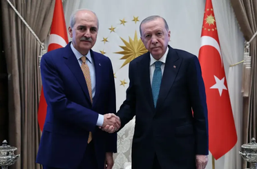 Cumhurbaşkanı Erdoğan, TBMM Başkanı Numan Kurtulmuş'u kabul etti