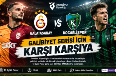 Galatasaray ile Kocaelispor galibiyet serisi için karşı karşıya geliyor