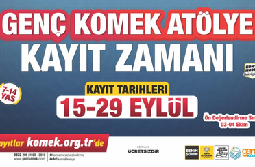 Genç KOMEK’te yeni dönem için kayıtlar başladı