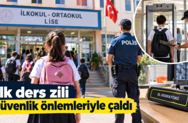 İlk ders zili güvenlik önlemleriyle çaldı