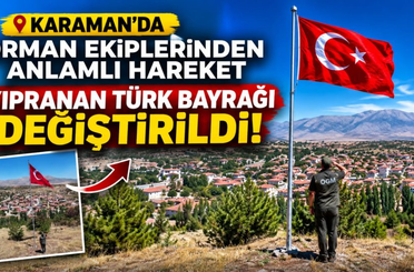 Karaman'da orman ekiplerinden anlamlı hareket