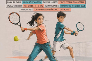 Karatay’da 30 Ağustos Coşkusu Tenis Kortlarında Yaşanacak