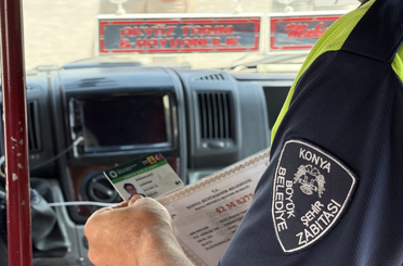 Konya’da toplu taşıma araçlarında klima ve sürücü kartı denetimi