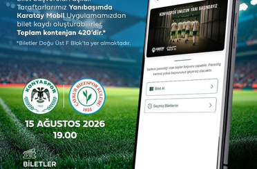 Konyaspor Taraftarlarına  Bilet Desteği