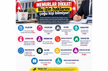 Memurlar bu izin haklarını biliyor mu? İşte bilinmeyen izin hakları