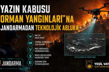 YAZIN KABUSU "ORMAN YANGINLARI"NA JANDARMADAN TEKNOLOJİK ABLUKA