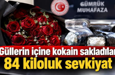 Yunanistan’da güllerin içine gizlenmiş 84 kilo kokain ele geçirildi